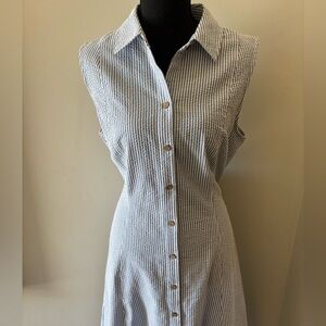 Women’s seeksucker sleeveless dress